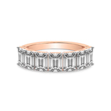 14ct Rose Gold Marcela Emerald Lab Diamond Anniversary Band (1 Ct. Tw.) front image
