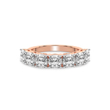 10kt Rose Gold Belen Cushion Lab Diamond Anniversary Band (1 Ct. Tw.) front image