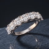 10kt Rose Gold Belen Cushion Lab Diamond Anniversary Band (1 Ct. Tw.) color product image two