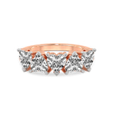 10kt Rose Gold Octavia Heart Lab Diamond Anniversary Band (2 Ct. Tw.) front image