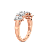 9ct Rose Gold Blakely Pear Lab Diamond Anniversary Band (1/2 Ct. Tw.) standing product image one
