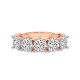 10kt Rose Gold Noella Round Lab Diamond Anniversary Band (6 Ct. Tw.) front image