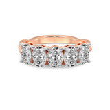 9ct Rose Gold Serafina Oval Lab Diamond Anniversary Band (1/2 Ct. Tw.) front image
