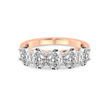 9ct Rose Gold Fairleigh Oval Lab Diamond Anniversary Band (5 Ct. Tw.) front image