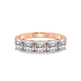 10kt Rose Gold Cassia Cushion Lab Diamond Anniversary Band (2 Ct. Tw.) front image