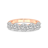 9ct Rose Gold Camille Round Lab Diamond Anniversary Band (3 Ct. Tw.) front image