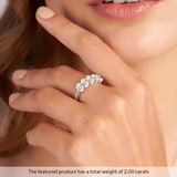 14ct Rose Gold Eliana Oval Lab Diamond Anniversary Band (1/2 Ct. Tw.) model