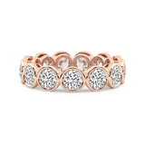 10kt Rose Gold Dream Round Bezel Lab Diamond Eternity Ring (3 Ct. Tw.) front image