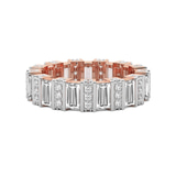 14kt Rose Gold Jordan Baguette Lab Diamond Eternity Ring (5 Ct. Tw.) front image
