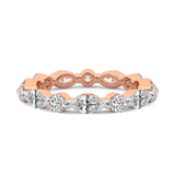 14kt Rose Gold Kenzie Marquise & Round Lab Diamond Eternity Ring (2 Ct. Tw.) front image