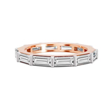10kt Rose Gold East-West Baguette Lab Diamond Eternity Ring (2 Ct. Tw.) front image