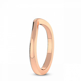 14kt Rose Gold Hera Petite Wedding Band left