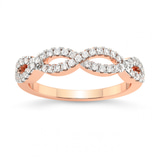 10kt Rose Gold Laine Wedding Band (1/4 Ct. Tw.) front image
