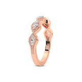 10kt Rose Gold Floriane Wedding Band (1/4 Ct. Tw.) left