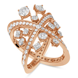 9ct Rose Gold Smile for the Camera Cocktail Ring (4 Ct. Tw.) front image