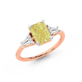 18kt Rose Gold A Summer's Day Colored Lab Diamond Ring (4 Ct. Tw.) front image