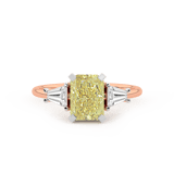 18kt Rose Gold A Summer's Day Colored Lab Diamond Ring (4 Ct. Tw.) side right image one