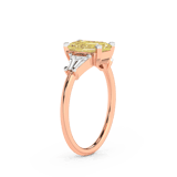 18kt Rose Gold A Summer's Day Colored Lab Diamond Ring (4 Ct. Tw.) standing product image one