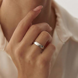9ct White Gold Infinite Love Couple Rings (1/50 Ct. Tw.) her model