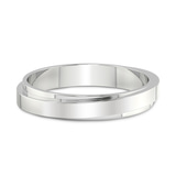 9ct White Gold Infinite Layer Men's Band front image
