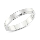 9ct White Gold Infinite Layer Men's Band left