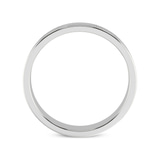 10kt White Gold Crossline Milgrain Men's Band right