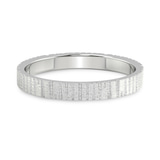 10ct White Gold Signature Men's Band front image