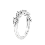 Platinum Penelope Pear Lab Diamond Anniversary Band (1/2 Ct. Tw.) standing product image one