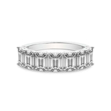 Platinum Marcela Emerald Lab Diamond Anniversary Band (1 Ct. Tw.) front image
