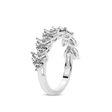 Platinum Patricia Heart Lab Diamond Anniversary Band (1 Ct. Tw.) left