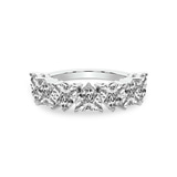 10kt White Gold Rafaela Heart Lab Diamond Anniversary Band (4 Ct. Tw.) front image