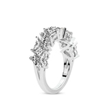 10kt White Gold Rafaela Heart Lab Diamond Anniversary Band (4 Ct. Tw.) left