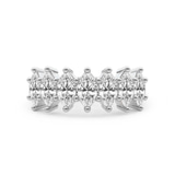 Platinum Callista Marquise Lab Diamond Anniversary Band (3 Ct. Tw.) front image