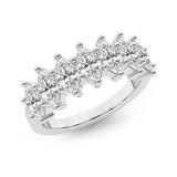 Platinum Callista Marquise Lab Diamond Anniversary Band (3 Ct. Tw.) right