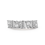 14ct White Gold Elara Oval and Pear Lab Diamond Anniversary Band (2 Ct. Tw.) front image