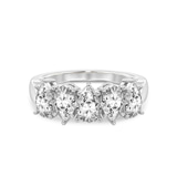 9ct White Gold Blakely Pear Lab Diamond Anniversary Band (2 Ct. Tw.) front image