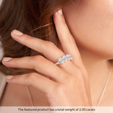 Platinum Serafina Oval Lab Diamond Anniversary Band (1/2 Ct. Tw.) model