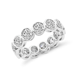 Platinum Dream Round Bezel Lab Diamond Eternity Ring (1 Ct. Tw.) right