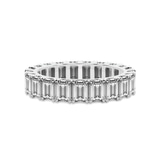 9ct White Gold Riley Emerald Lab Diamond Eternity Ring (3 Ct. Tw.) front image