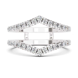 10kt White Gold Mirea Guard Ring (5/8 Ct. Tw.) front image