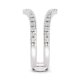 10kt White Gold Mirea Guard Ring (5/8 Ct. Tw.) left