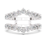 10kt White Gold Aube Guard Ring (1 3/4 Ct. Tw.) front image