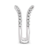 10kt White Gold Enlace Guard Ring (5/8 Ct. Tw.) left