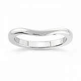 10kt White Gold Hera Petite Wedding Band front image