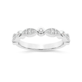 9ct White Gold Rosa Wedding Band (1/6 Ct. Tw.) front image