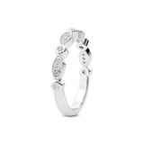 9ct White Gold Rosa Wedding Band (1/6 Ct. Tw.) left
