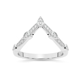 10kt White Gold Paxe Wedding Band (1/8 Ct. Tw.) front image