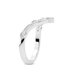 10kt White Gold Paxe Wedding Band (1/8 Ct. Tw.) left