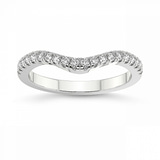 14kt White Gold Ari Wedding Band (1/4 Ct. Tw.) front image