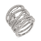 10kt White Gold Ivy Cocktail Ring (2 Ct. Tw.) front image
